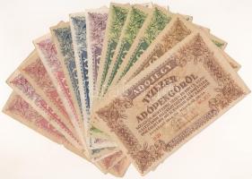1946. 10.000AP - 1.000.000AP (12x), klf változatokkal, sorszámos és sorszám nélküliek T:F,VG