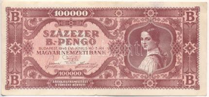 1946. 100.000BP T:F szép papír Adamo P36