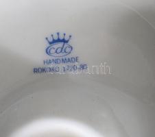 Rokoko anno 1720-80 porcelán figura, jelzett, hibátlan, dobozban, m: 22 cm