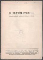 1951 Kultúrszemle, Szlovákia kulturális fejlődésének időszerű problémái, II. évf. 1. szám, 1951. jan. 1. Fűzés nélkül, sérült borítóval, intézményi bélyegzőkkel, 21 p.