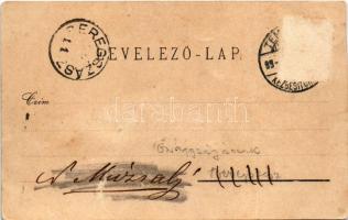 1899 (Vorläufer) Temesvár, Timisoara; Belvárosi római katolikus templom, Kormányszéki épület, Vármeg...