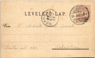 1899 (Vorläufer) Temesvár, Timisoara; Hunyadi utca, Gyárváros, Andrássy út, Görögkatolikus templom, ...