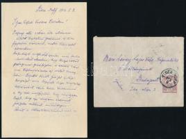 1914 Tiszaroff, körösszegi és adorjáni gr. Csáky Géza (1878-1974) autográf levele, aláírással Báró Lévay Lajos (1865-1949) országgyűlési képviselő részére, különféle ügyekben, 1914. II. 8., borítékkal, 4 beírt oldal, 2 sztl. lev.