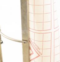 Csomagolópapír adagoló. ca 1940 krómozott fém. 85 cm