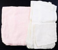 Damaszt abrosz kb 170x150 cm folttal, + 5 db kisebb abrosz