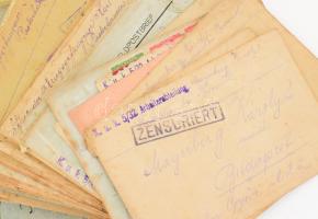 cca 1914-1918 Vegyes tábori postai levelezés tétel egy személynek, egy személytől, főként német nyel...