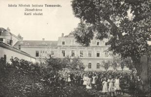 Temesvár Józsefváros nunnery school garden