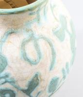 Gorka Géza (1894-1971): Virágmintás váza. Jelzett, restaurált, m: 20 cm