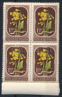 1951 Virág II. sor ívszéli négyestömbökben