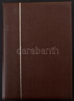 Szép színes tartalmas vegyes külföldi modern anyag 30 lapos A4 berakóban sok tengerentúlival, benne ...