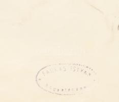 Jelzés nélkül: Női akt. Szén, papír. Farkas István hagyatéki bélyegzővel a hátoldalán. Kissé sérült....