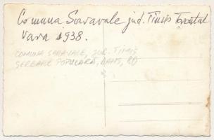 1938 Sárafalva, Saravale, Sarafol (Torontál); Eugeniu Ollariu, ünnepség a faluban / celebration. pho...