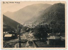 1934 Szászcsór, Sassenberg, Sasciori; látkép. Foto Louis Barthiou / general view. photo (non PC) (szakadások / tears)