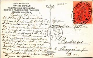 1938 Komárom, Komárno; bevonulás, Vitéz Nagybányai Horthy Miklós Magyarország kormányzója fehér lovo...