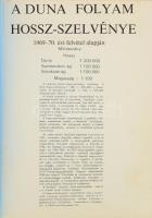 A Duna folyam hossz-szelvénye 1969-70. évi felvétel alapján. Tűzve, az egyik szelvény sérült, 2 sztl. lev.+ 6 (kihajtható) t.