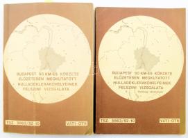 Budapest 50 km-es körzete előzetesen megkutatott hulladéklerakóhelyeinek felszíni vizsgálata. I-II. köt. (Szolgálati használatra!) Bp., 1983, VÁTI-OTK. Kihajtható térképekkel. Kiadói papírkötés, kissé kopott borítóval és gerinccel. Megjelent 25 példányban. Számozott (13. sz.) példány.