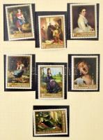 Magyar összeállítás albumlapokon, berakólapokon sok postatisztával, blokkokkal, főleg a 70-es 80-as ...