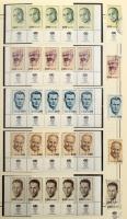 Izrael 1975-1981 Gazdagon gyűjtve: postatiszta sorok, nagyobb tabos összefüggések, blokkok, bélyegze...