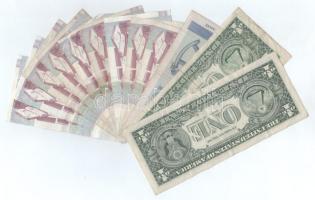Amerikai Egyesült Államok 1988A-1995. 1$ (2xklf) + Olaszország 1990. 1000L (9x) + Németország 1993. ...