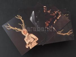 Kb. 100 db MODERN Trafó Kortárs Művészetek Háza reklám képeslap (3 féle) / Cca. 100 modern Hungarian Trafo Contemporary Art House advertisement cards (3 types)