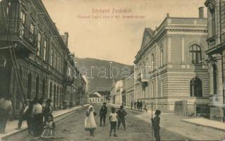 Zsolna Kossuth street with regional court