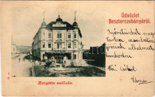 1900 Besztercebánya, Banská Bystrica; Hungária szálloda / hotel (vágott / cut)
