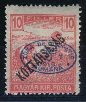 Debrecen I. 1919 Arató/Köztársaság 10f Bodor vizsgálójellel