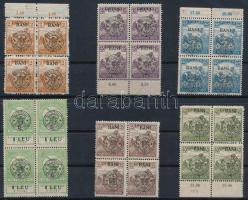 Kolozsvár 1919 6 db négyestömb Bodor vizsgálójellel