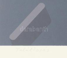 Deim Pál (1932-2016): Találkozás, 1987. Szitanyomat, papír, jelzett, 7/30 számozással, üvegezett fak...