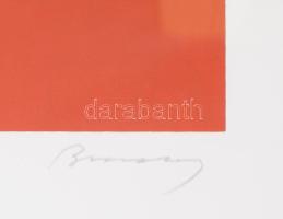 Barcsay Jenő (1900-1988): Fekete-rózsaszín. Szitanyomat, papír, jelzett, számozott (77/140). Az 1986...