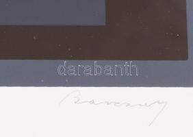 Barcsay Jenő (1900-1988): Szürke-fekete. Szitanyomat, papír, jelzett, számozott (77/140). Az 1986-ba...