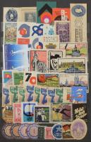 Vegyes parafilatélia tétel 12 lapos A4-es berakóban, benne 1.825 bélyeg stb. + 2 db emlékblokk.
Lev...