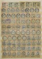 Magyar illetékbélyegek, összesen 2.000 db 16 lapos A4-es berakóban