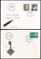 Svájc Európa bélyegek FDC-i: 36 db az 1968-1996 évekből (Michel 2010 EUR 72,9)