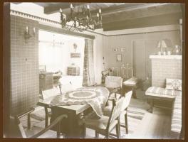 Régi lakásbelső, üvegnegatív, 9×12 cm