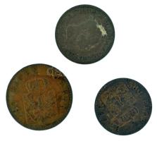 Német Államok / Poroszország 1855A 1gr Ag "IV. Firgyes Vilmos" + Poroszország 1864A 1pf Cu...