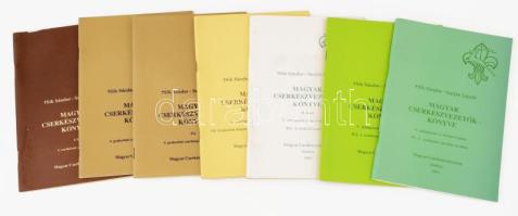 Magyar cserkészvezetők könyve 7 kötet Bp., 1993-1999