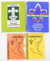 4 db vegyes cserkészkönyv