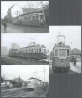cca 1970-1980 Budapesti villamosok, 4 db még nem publikált fotó, utólagos nagyítás, 15×10 cm