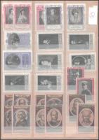 25 db levélzáró berakólapon: híres emberek, uralkodók, festők