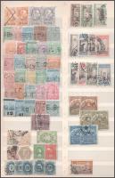 64 db távírda bélyeg berakólapon