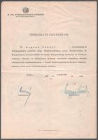 1942 Gyula, "Ünnepélyes fogadalom", a M. Kir. Közellátási Hivatal alkalmazottjának hivatali esküje