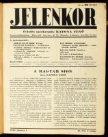 1940 Jelenkor. Felelős szerk.: Katona Jenő. II. 1.-24. sz. 1940. jan. 1. - dec. 15. Kopott félbőr-kötésben,
