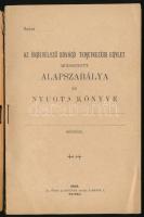 1903 Torda, az Önsegélyező Sóvágó Temetkezési Egylet módosított alapszabálya és nyugtakönyve