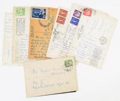 1949 Székely Mihály (1901-1963) operaénekes 7 db autográf levelezőlapja + halotti értesítője Nádor Henrik orvosnak címezve