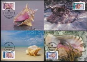Nevis 1990 (4 db), Nevis 1990 (4 pcs)
