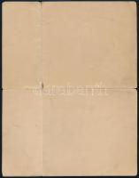 1889 Jókai Mór (1825-1904) író autográf levele német nyelven "Euer Huchgeboren" megszólítá...