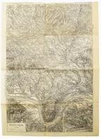 cca 1920-1930 Börzsönyi hegység térképe, Dr. Thirring: Részletes Magyar Utikalauzok I. Budapest és környéke. 1 : 75.000, Bp., Turistaság és Alpinizmus kiadása, 39x28 cm