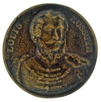 Amerikai Egyesült Államok 1851. "Kossuth Lajos" egyoldalas bronz emlékérem, hátoldalán "COPIE" jelzéssel (42mm) T:XF USA 1851. "Louis Kossuth" one-sided bronze commemorative medallion with "COPIE" mark on the back (42m) C:XF