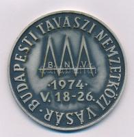 1974. "HUNGEXPO - Budapest / Budapesti Tavaszi Nemzetközi Vásár 1974.V.18-26." ezüstpatinázott bronz emlékérem (70mm) T:XF
